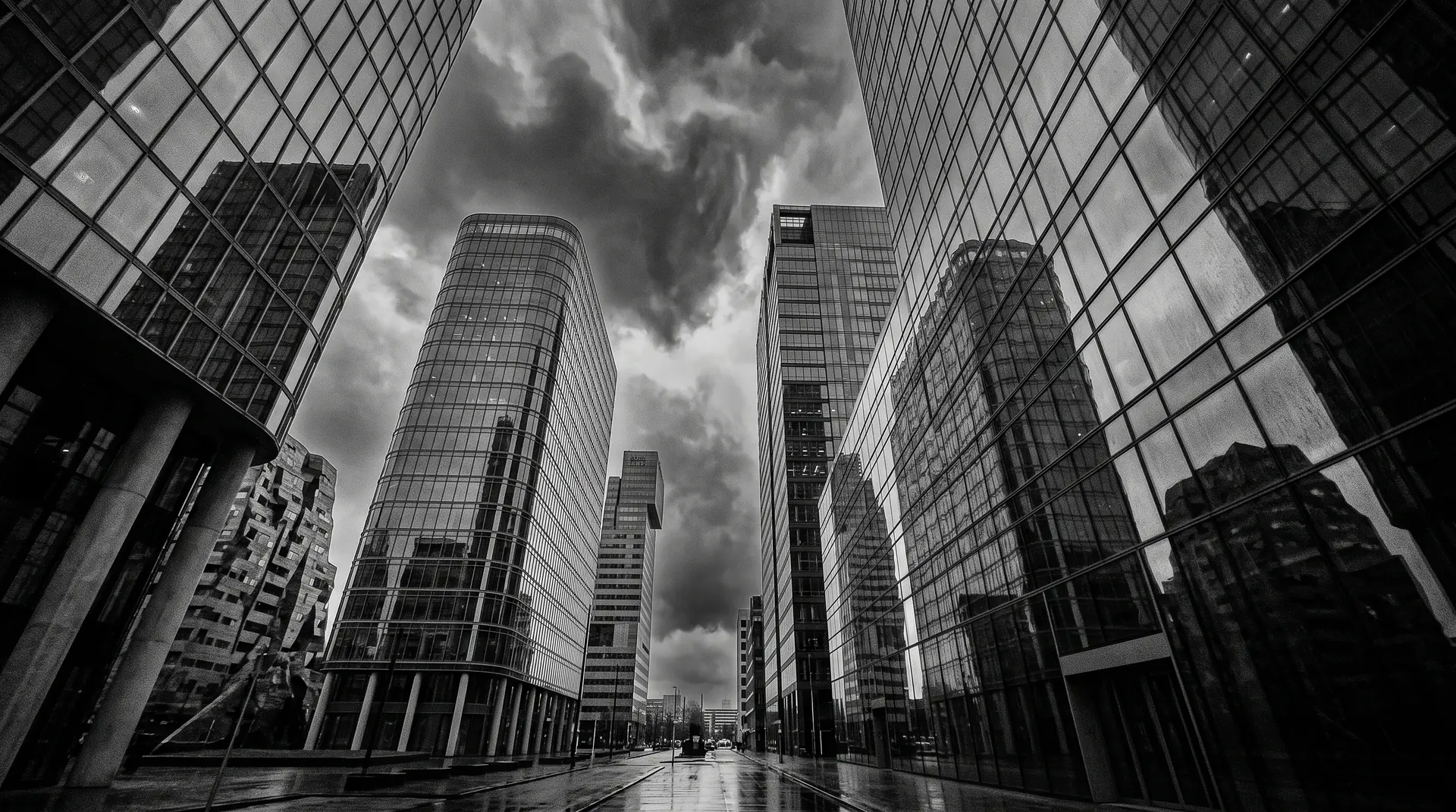 Kantorenpanorama op de Zuidas